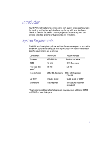 HP PhotoSmart Photo Printer User`s Manual, C3804 HP PhotoSmart Photo Printer User`s Manual, C3804