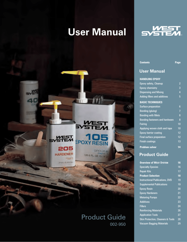 WEST SYSTEM User Manual (Part 1) WEST SYSTEM User Manual (Part 1)