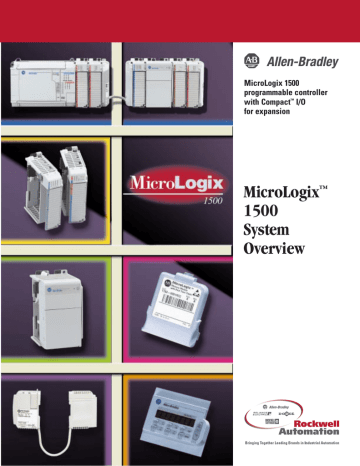 1764-SO001A-US-P, MicroLogix 1500 System Overview 1764-SO001A-US-P, MicroLogix 1500 System Overview