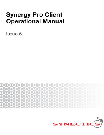 Synergy Pro Client Operational Manual | Manualzz