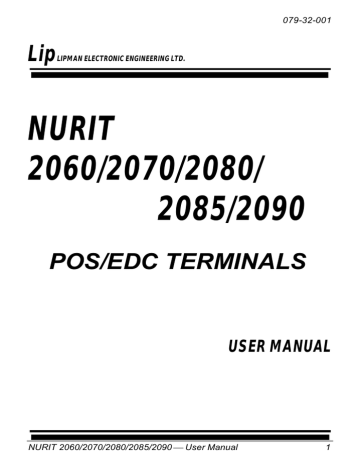 Nurit 2085 User Manual | Manualzz