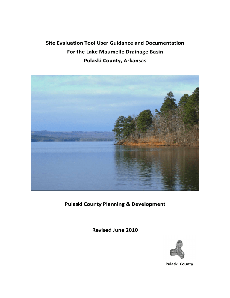 Site Evaluation Tool User Guidance and Site Evaluation Tool User Guidance and