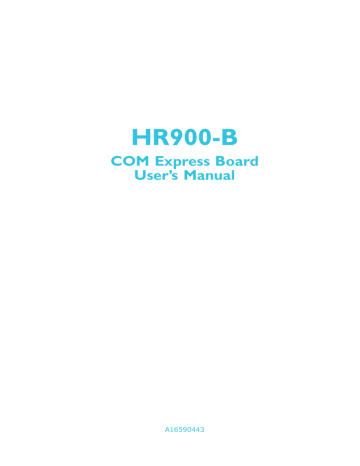 DFI HR900-B COM Express Basic User's Manual | Manualzz