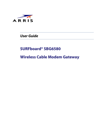 Arris SURFboard SBG6580 User manual | Manualzz