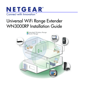 Netgear WN3000RP Installation manual | Manualzz Netgear WN3000RP Installation manual | Manualzz