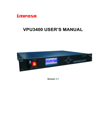 USER`S MANUAL OF VPU3400 | Manualzz