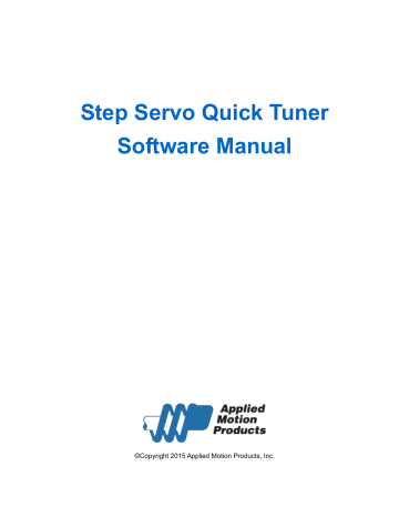 Step Servo Quick Tuner Software Manual | Manualzz