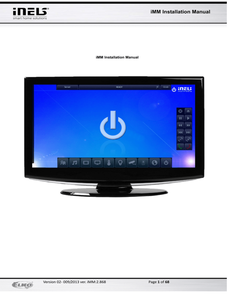 iMM Installation Manual iMM Installation Manual