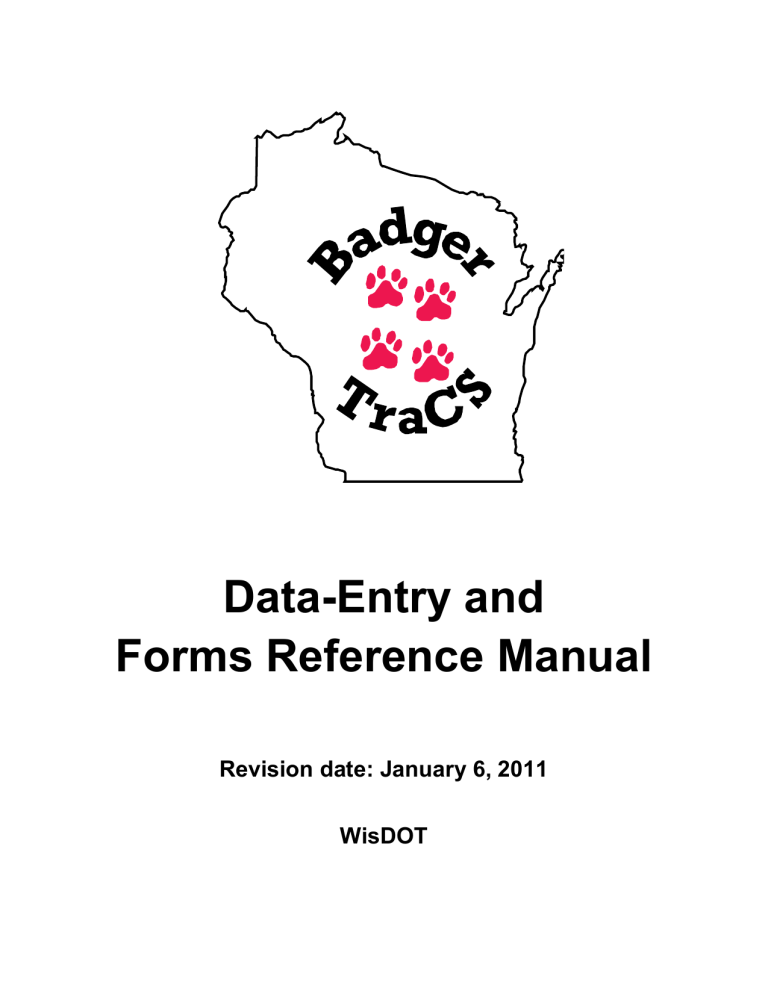 Data-Entry and Forms Reference Manual Data-Entry and Forms Reference Manual