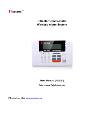 Pisector GS08 User manual | Manualzz Pisector GS08 User manual | Manualzz