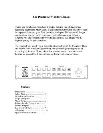 The Dangerous Monitor Manual | Manualzz