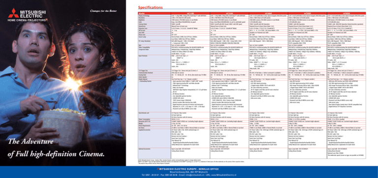 Home Cinema Brochure Home Cinema Brochure