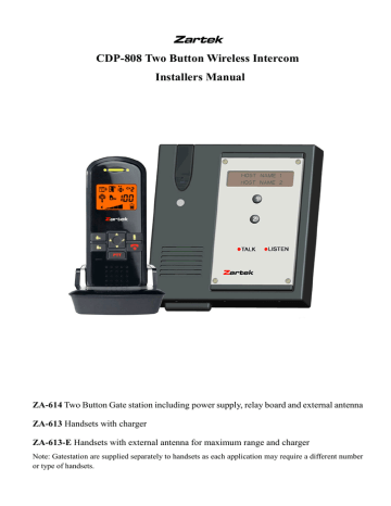Zartek ZA-613-E Installer Manual | Manualzz Zartek ZA-613-E Installer Manual | Manualzz