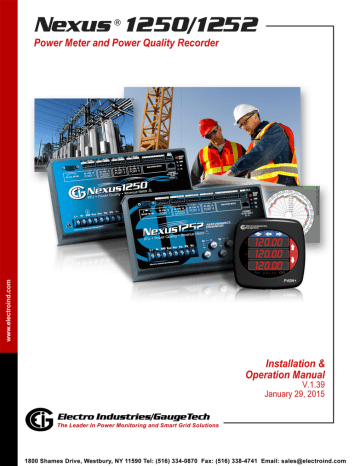 Nexus 1252, 1250 User manual Nexus 1252, 1250 User manual