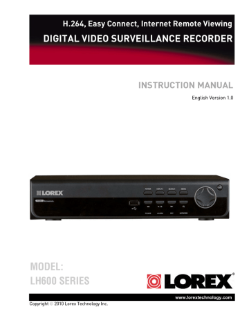 MODEL: LH600 SERIES MODEL: LH600 SERIES