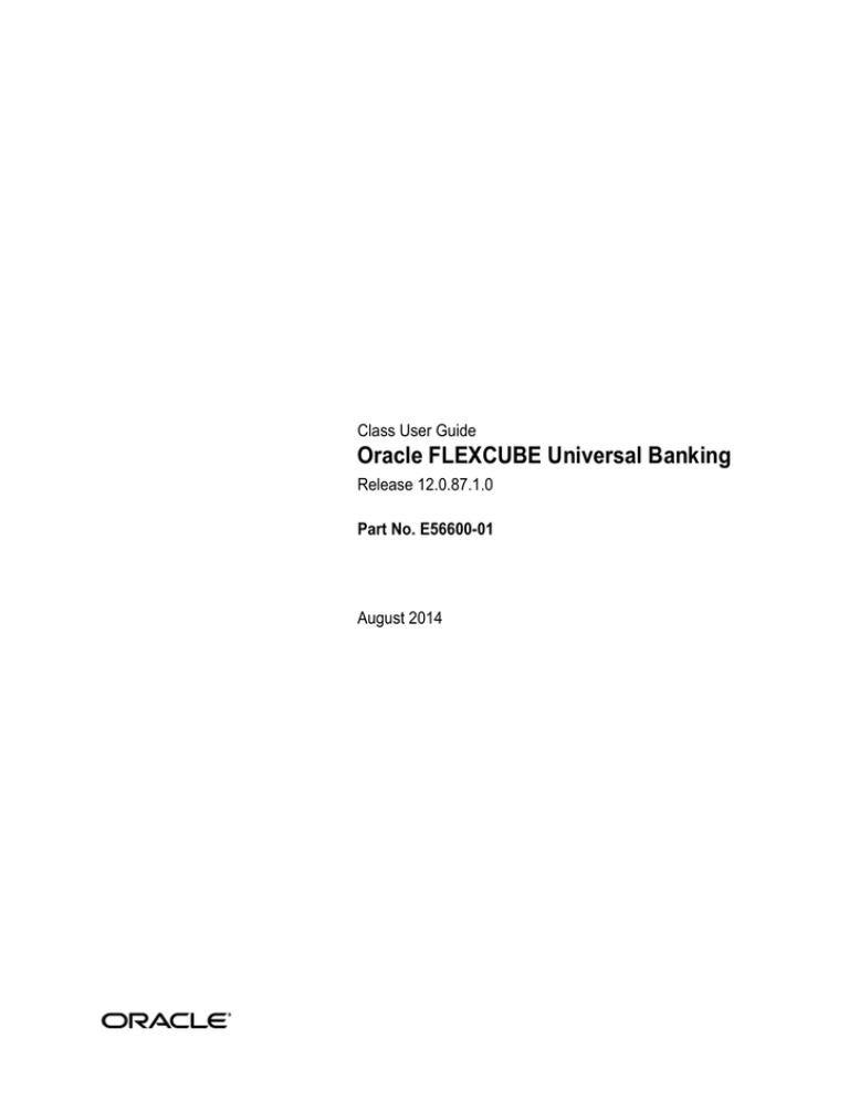 Class User Manual - Oracle Documentation Class User Manual - Oracle Documentation