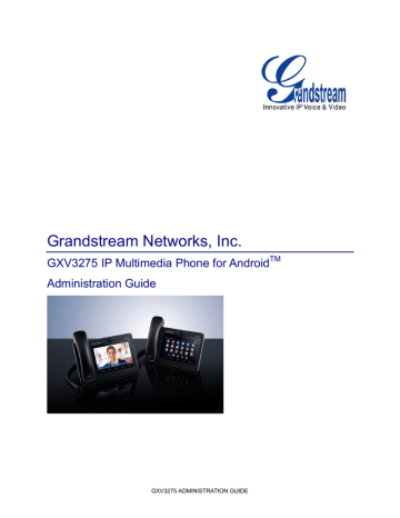 GXV3275 WEB GUI SETTINGS. Grandstream Networks GXV3275 | Manualzz GXV3275 WEB GUI SETTINGS. Grandstream Networks GXV3275 | Manualzz