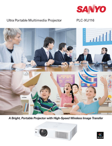 Sanyo Plc Xu Lumens Brochure Manualzz