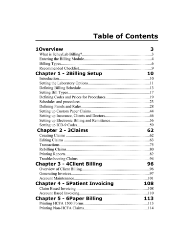 Table of Contents Table of Contents