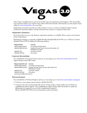 Sony Vegas 3.0 Instructions | Manualzz Sony Vegas 3.0 Instructions | Manualzz