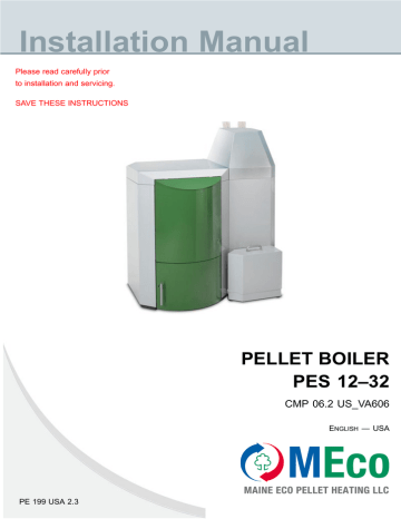 MANUAL - Installation Pellet Boiler PES 12-32 MANUAL - Installation Pellet Boiler PES 12-32