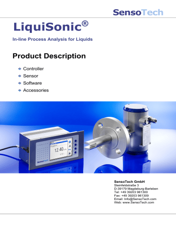 Sensotech Liquisonic Product Description Manualzz