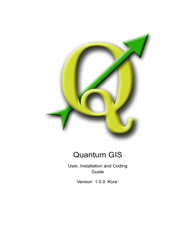 QGIS Manual QGIS Manual