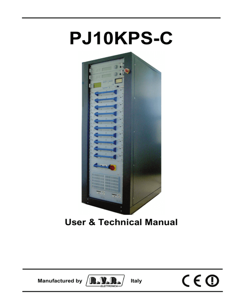 PJ10KPS-C - RVR Elettronica SpA Documentation Server PJ10KPS-C - RVR Elettronica SpA Documentation Server