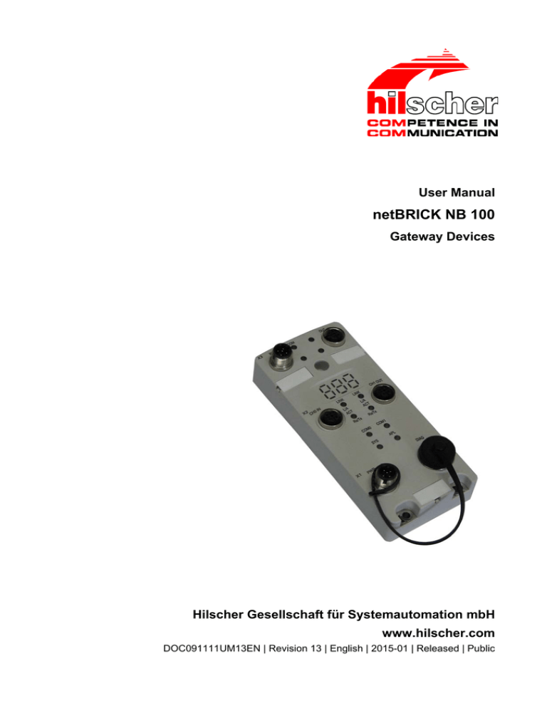 netBRICK NB 100 - Gateway Devices netBRICK NB 100 - Gateway Devices