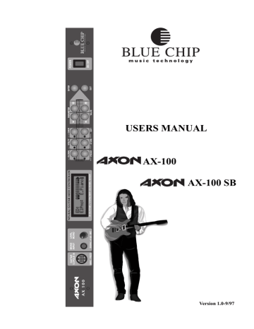 Axon AXION AX-100 User manual | Manualzz Axon AXION AX-100 User manual | Manualzz