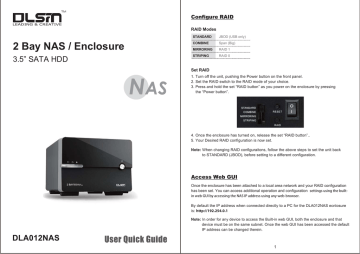 DLSIN DLA012NAS User Quick Manual | Manualzz DLSIN DLA012NAS User Quick Manual | Manualzz