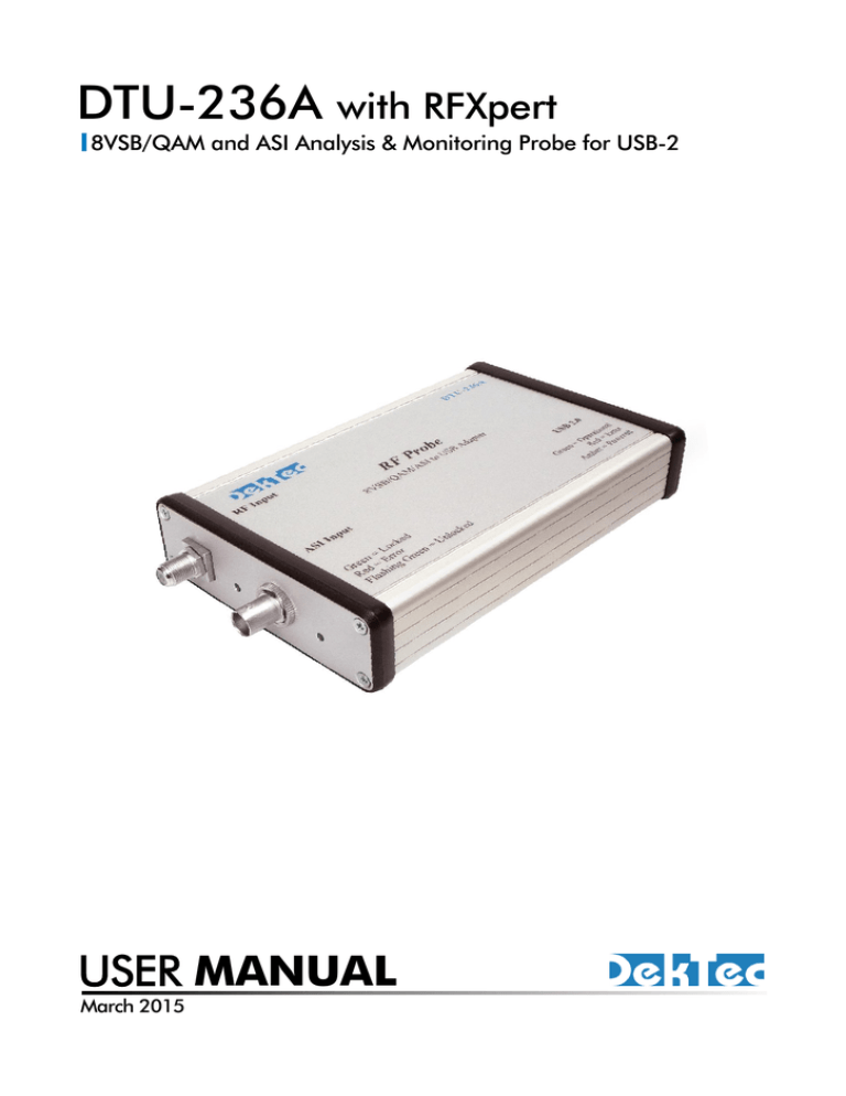 DTU-236A with RFXpert - User Manual DTU-236A with RFXpert - User Manual