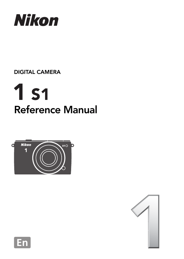 Nikon 1 S1 User Manual Nikon 1 S1 User Manual