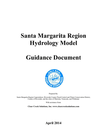 Appendix G – SMR Hydrology Model Guidance Manual Appendix G – SMR Hydrology Model Guidance Manual