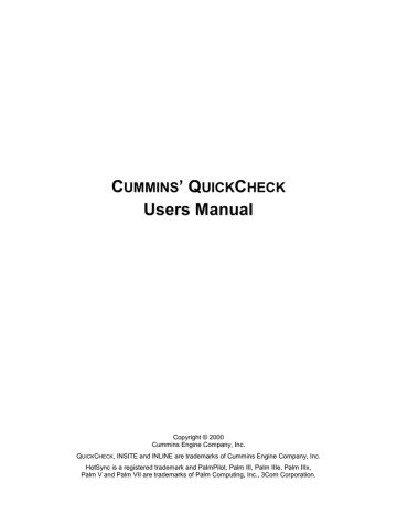 QuickCheck User`s Manual | Manualzz
