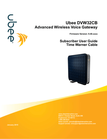 Ubee DVW32CB User guide | Manualzz