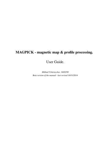 Magpick user manual Magpick user manual