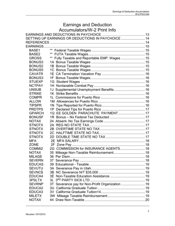Earnings and Deduction Accumulators Manual - Pai Earnings and Deduction Accumulators Manual - Pai