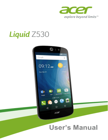Advanced settings. Acer Z530, Liquid Z530 Duo, T02, LIQUID Z530 | Manualzz Advanced settings. Acer Z530, Liquid Z530 Duo, T02, LIQUID Z530 | Manualzz