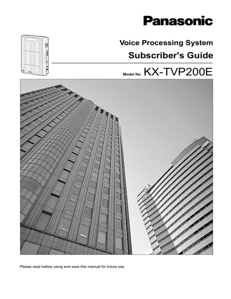 TVP Subscribers Guide TVP Subscribers Guide