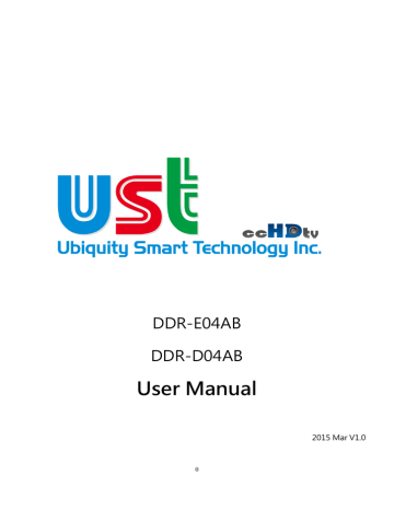 UST DDR-E04AB User manual | Manualzz UST DDR-E04AB User manual | Manualzz