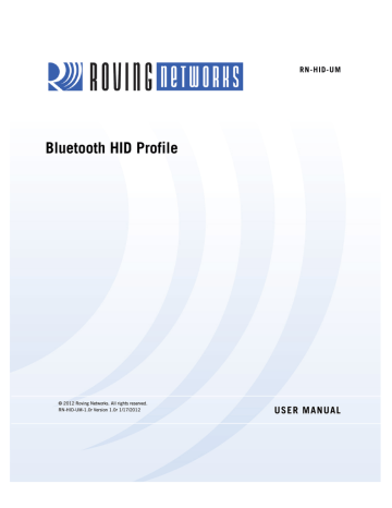 Bluetooth HID Profile User Manual Bluetooth HID Profile User Manual