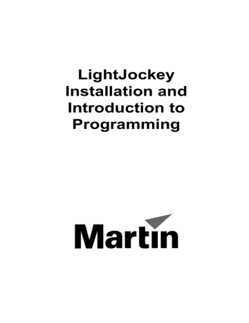 LightJockey Installation and Introduction to Programming | Manualzz LightJockey Installation and Introduction to Programming | Manualzz