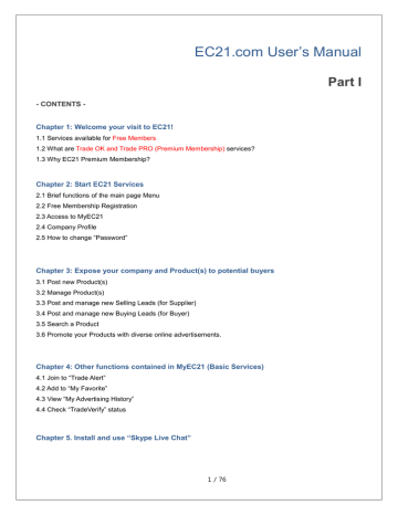 EC21.com User`s Manual | Manualzz EC21.com User`s Manual | Manualzz