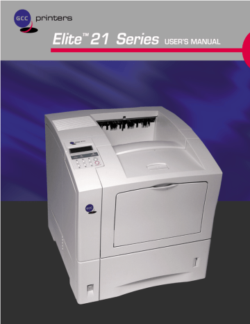GCC Printers 21 Series User manual | Manualzz