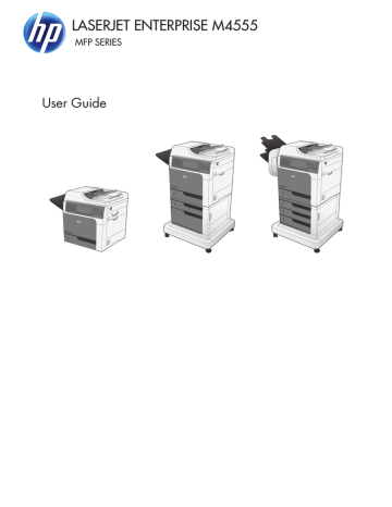 HP LaserJet Enterprise M4555 MFP user guide - ENWW HP LaserJet Enterprise M4555 MFP user guide - ENWW