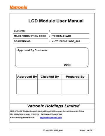 LCD Module User Manual - Solar LED lighting,LED lighting,LCD LCD Module User Manual - Solar LED lighting,LED lighting,LCD