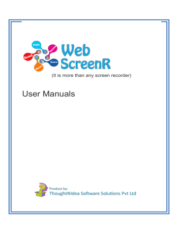 User Manuals User Manuals