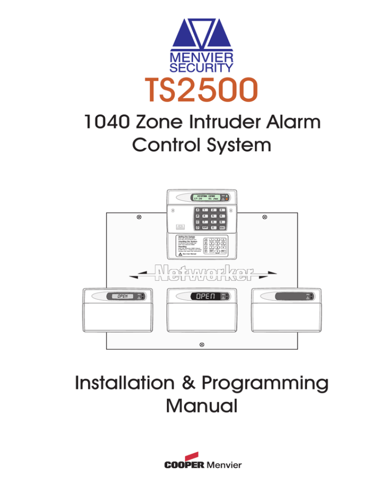 TS2500 Installation Manual TS2500 Installation Manual