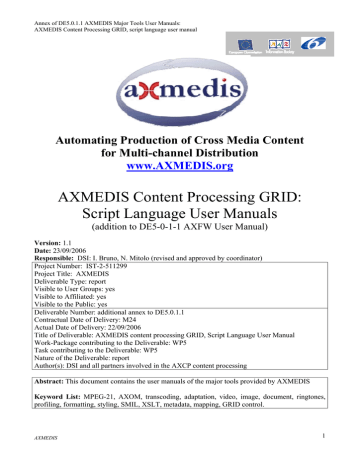 AXMEDIS AXMEDIS
